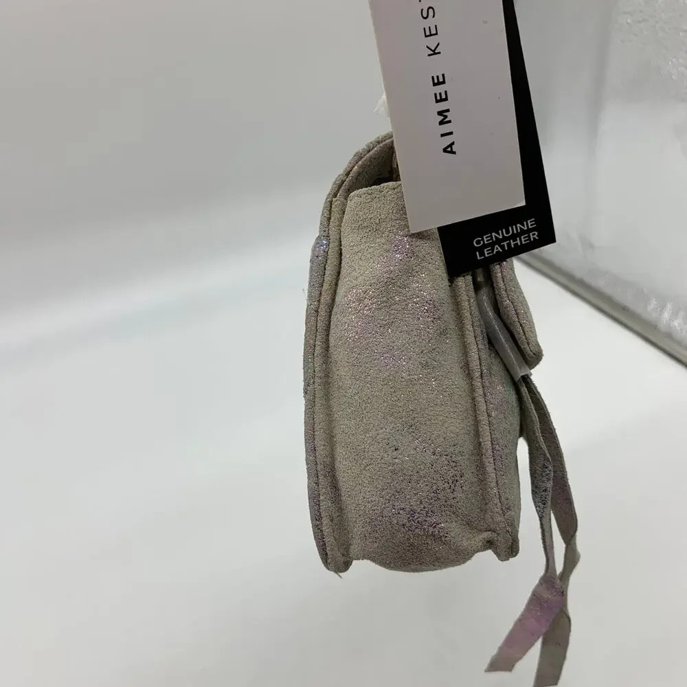 Aimee Kestenberg Quilted Leather Chain Crossbody Sunrise Metallic Purse